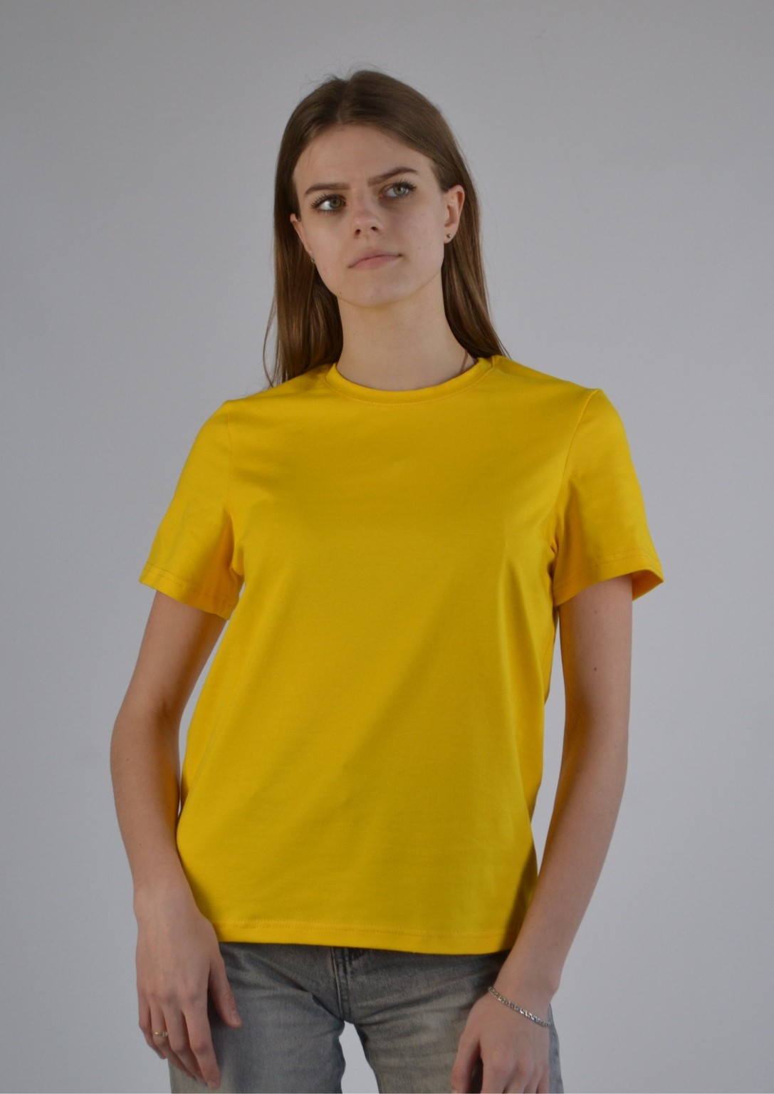 Футболка жіноча Premium жовта S-XL